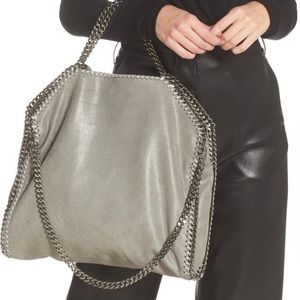 Stella McCartney Falabella Shaggy Deer Faux Leather Foldover Tote